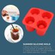 thumbnail image 5 of Keepaty Paquete de 2 Bandejas de Cubitos de Hielo de Silicona 4 Bandejas de Cubitos de Hielo Grandes para Bar de Verano Fiesta Cerveza Bebidas de Hielo Accesorios (rojo + Azul). Afortunado Sencillez, 5 of 5