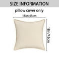 thumbnail image 7 of REGALWOVEN Pack of 2 Decorative Throw Pillow Covers Soft Solid Cushion Cases with Trim for Couch Sofa Bed Living Room Beige 18" x 18", 7 of 7