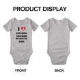thumbnail image 3 of I Heart Golden Cocker Retriever Dog Love Pest Funny Baby Rompers Newborn Outfits (Gray, 3-6 Months), 3 of 5
