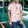 thumbnail image 6 of Lsque Cute Rabbit Carrot Pattern Mens Polo Golf Shirts Funny Graphics Shorts Sleeve Button Shirts Baseball T-shirt-Small, 6 of 7