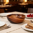 thumbnail image 5 of Natural Wooden Salad Bowl, 3.94X2.36" Wood Serving Dish, Wooden Pasta Mixing Bowl, Decorative Wood Dining Bowl, Solid Wood Soup Vessel, Kitchen Wooden Prep Bowl, Rustic Wood Table Serving Platter, 5 of 5