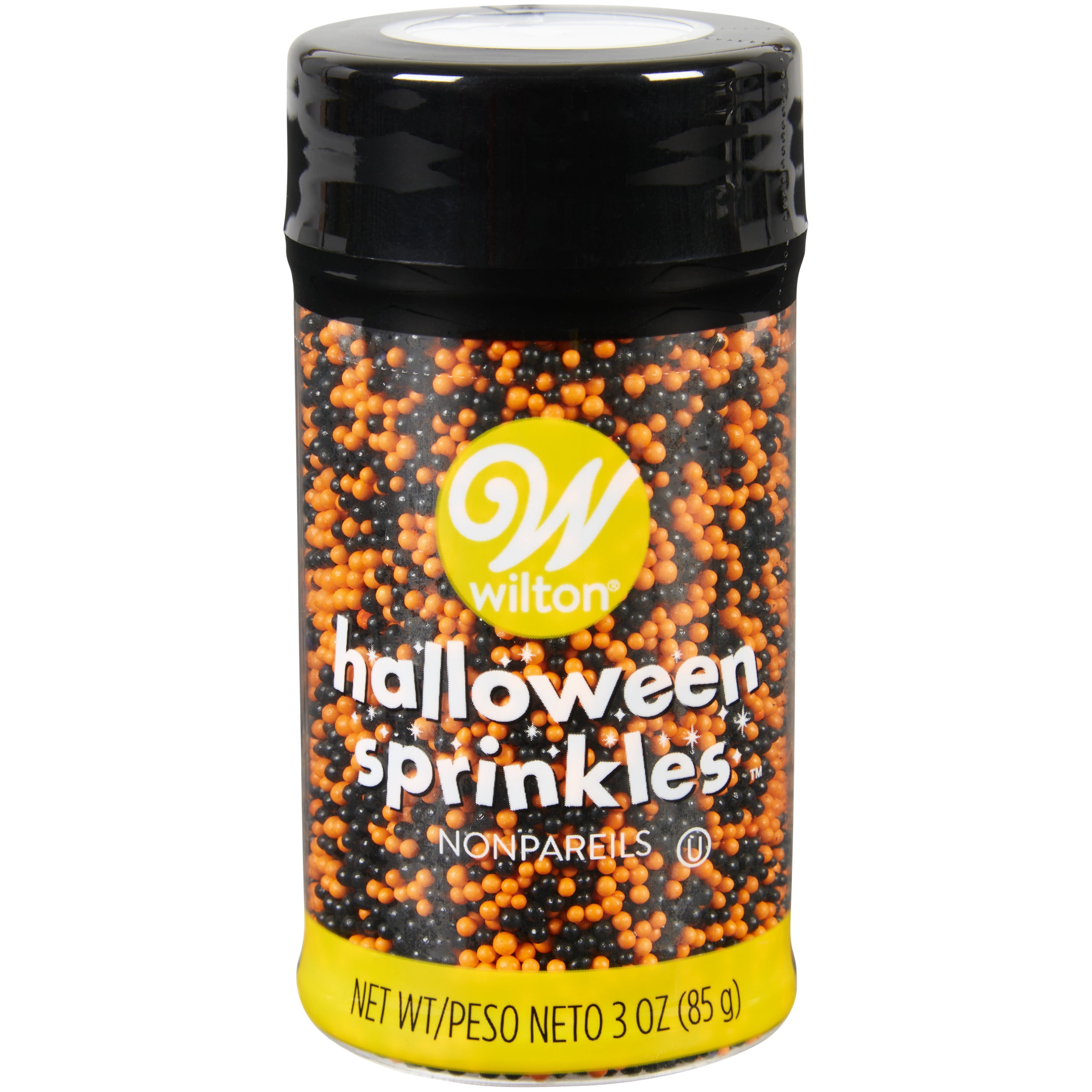 Wilton Traditional Halloween Nonpareils Sprinkles Mix, 3 oz