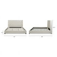 thumbnail image 4 of Manhattan Shelter King Platform Bed Frame Light Beige, 4 of 21