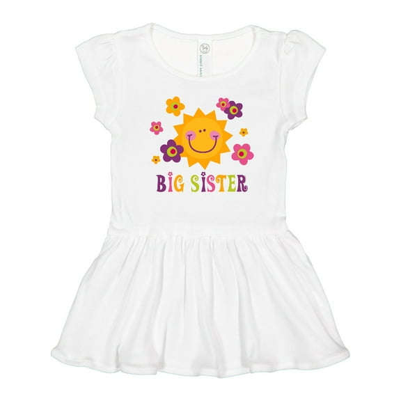 Inktastic Sunny Big Sister Girls Toddler Dress