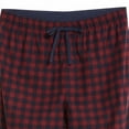 thumbnail image 4 of Nautica Men’s Soft Fleece Pajama Lounge Pants with Pockets 2-Pack  (Red Checker / Blue Paid, X-Large), 4 of 4
