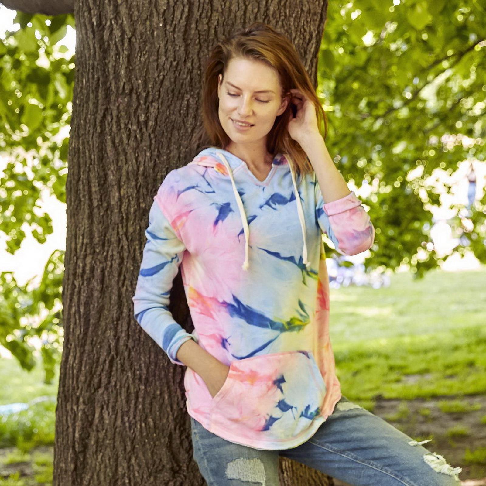 MV Sport W17122 Angel Terry Nora Pullover-Neon Tie Dye [859]-L