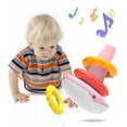 thumbnail image 2 of Whale Rocker Stacking Rings Toy for Infants, Colorful Developmental Toy with Rattle Beads for Fine Motor Skills (6+ Months), 2 of 8
