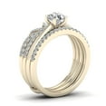 thumbnail image 2 of 1Ct TDW Diamond 14K Yellow Gold Crowned Bridal Ring Set, 2 of 5