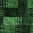 thumbnail image 1 of Ahgly Company Indoor Square Patchwork Emerald Green Transitional Area Rugs, 7' Square, 1 of 4