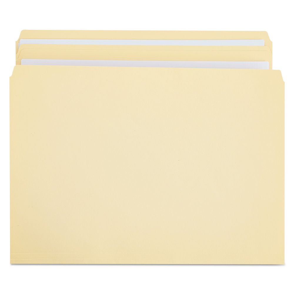 Universal DoublePly Top Tab Manila File Folders, Straight Tab, Legal