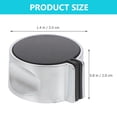 thumbnail image 2 of OULII 2pcs Gas Stove Control Knobs Zinc Alloy Silver Easy to Clean for Household, 2 of 8