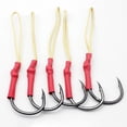 thumbnail image 3 of Paquete de 5 anzuelos de hierro para pesca con jig, resistentes, en 10 tamaños (1/0-10/0). 06, 3 of 7