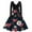 Cyan, variant on Valentines Day Dresses Fit and Flare Dress with Heart Print Pattern Ribbon Waist for Women Vintage Hot Pink 2XL