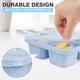 thumbnail image 5 of Fiudx Lonchera de Paja de Trigo, Contenedor de Alimentos con Diseño de Cuatro Compartimentos, Tapa Transparente para Refrigerios, Almacenamiento Apilable y Fácil de Limpiar, Ideal para Picnics Al Air, 5 of 6