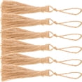thumbnail image 2 of 6pcs Natural Jute estilo borla embellecer cordones, 2 of 6