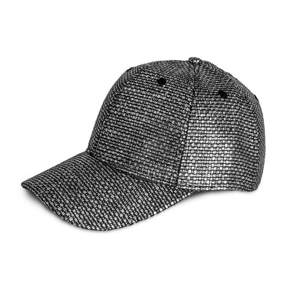 MAGID PAPER STRAW METALLIC BASEBALL CAP