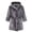 Iron Gray, variant on LYMAYTER Flannel Hooded Bathrobe for Toddler Boys Solid Color Soft Warm Robe Casual Home Wear Robe for 2-12Y Kids