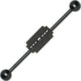 thumbnail image 1 of Industrial Cartilage Piercing 14G Barbell with Razor Blade Charm, 1 of 4