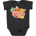thumbnail image 3 of Inktastic Fiesta with Sombrero Taco Cactus Lime Red Pepper and Guitar in Background Boys or Girls Baby Bodysuit, 3 of 5
