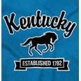 thumbnail image 2 of Kentucky Bluegrass State Horse Cute Men's Graphic T Shirt Tees Brisco Brands S, 2 of 6