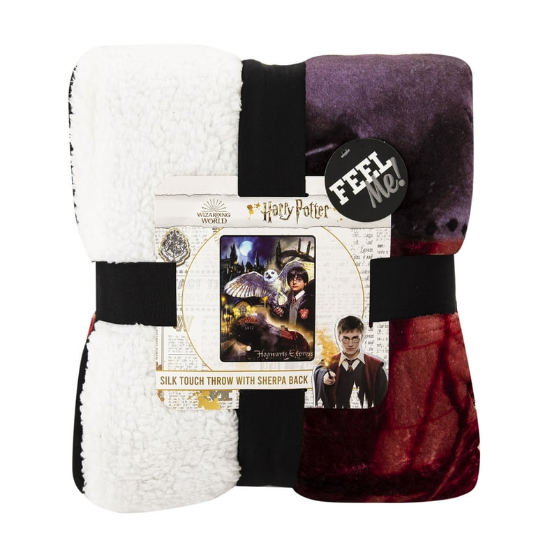 Warner Bros Harry Potter Throw Silk Touch Sherpa 60x80 Multicolor Polyester 1 Each