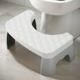 thumbnail image 4 of Toilet Stool Non-Slip Poop Stool Plastic Toilet Squat Stool Removable Home Adult Bathroom Accessories grey, 4 of 6