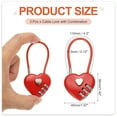 thumbnail image 2 of Uxcell Cable Combination Steel Rope for Gym Bikes Cabinets Wardrobes Small Fences 4.3" Red, 2 of 7
