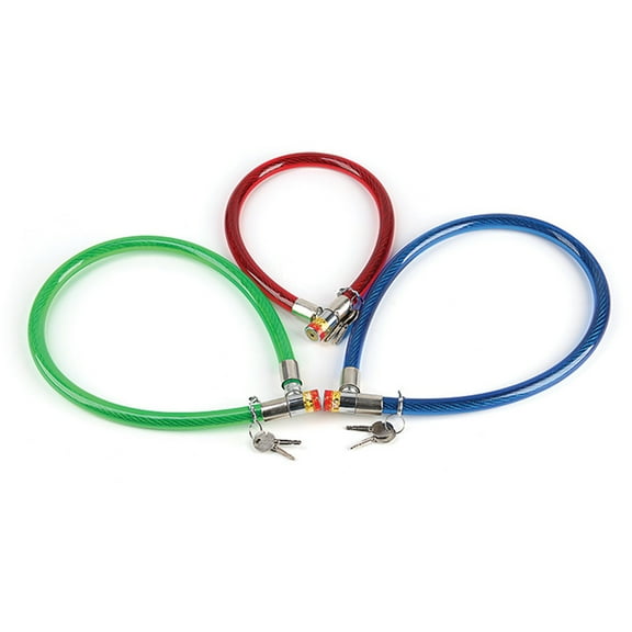 DECOMELODY 1Pack Heavy Duty Cable Lock for Bicycles and Gates with Easy Locking Mechanism