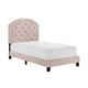 Crown Mark Pink Gaby Twin Platform Bed with Adjustable Headboard ...