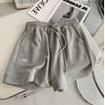 thumbnail image 1 of Pantalones cortos de verano para mujer, chaqueta suelta, cómodos, cintura alta, corte ajustado, deportivos informales, corte en A, pierna ancha, para el hogar, 1 of 6