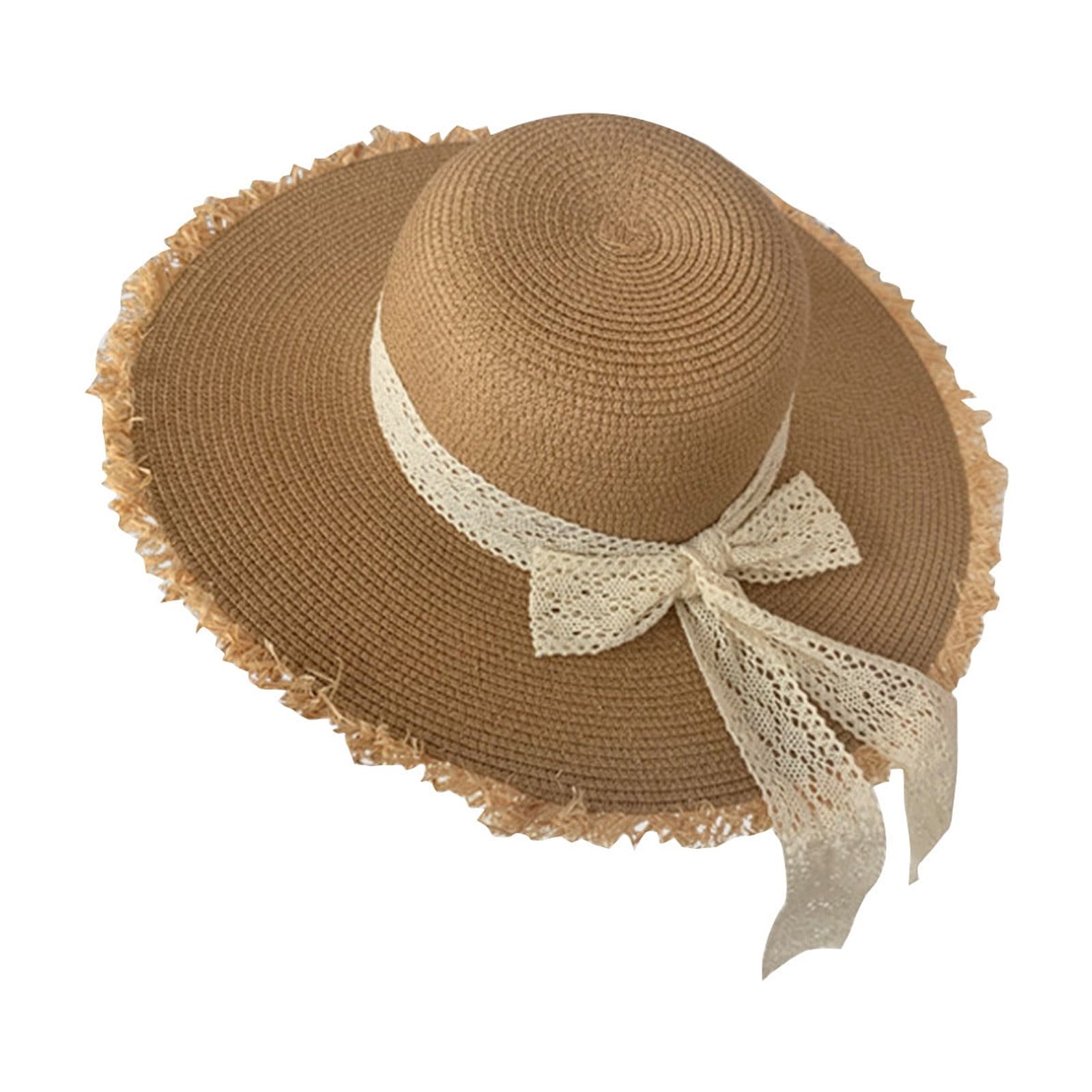 Woven Bucket Hat Foldable Packable Fishing Hat for Women Amazon.com: GQABXKDQO Women Weave Bucket Hat - Foldable  main image 2