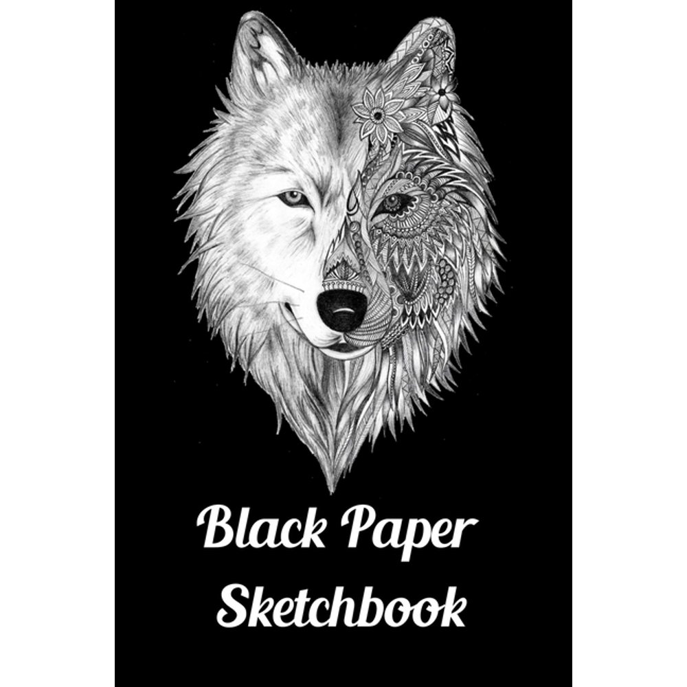 Black Paper Sketchbook 120 Pages of Black Blank Paper for Doodling