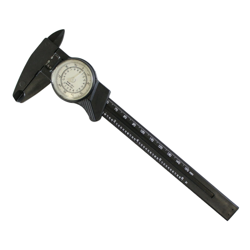 6" 150mm NonRust Plastic Dial Vernier Caliper with