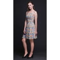 thumbnail image 4 of Bimba Floral Printed Women Smocked Waist Top Spaghetti Strap Mini Sun Dress-Large, 4 of 5