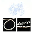 40PCS/Pack Clear PVC LED Rope Light Clips Holder Durable Mounting Rope