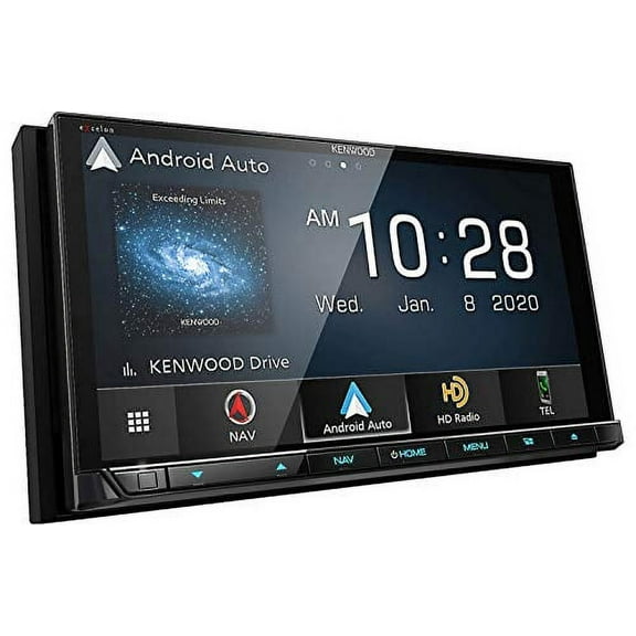Kenwood Excelon DNX997XR 6.8" Capacitive Touch Panel Navigation DVD Receiver with Bluetooth & HD Radio | High Definition Display | With Apple CarPlay and Android Auto