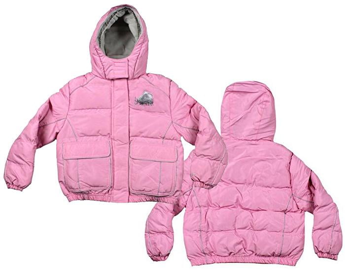 NHL Hockey Youth Girl's Colorado Avalanche Winter Hooded Jacket, Pink by
