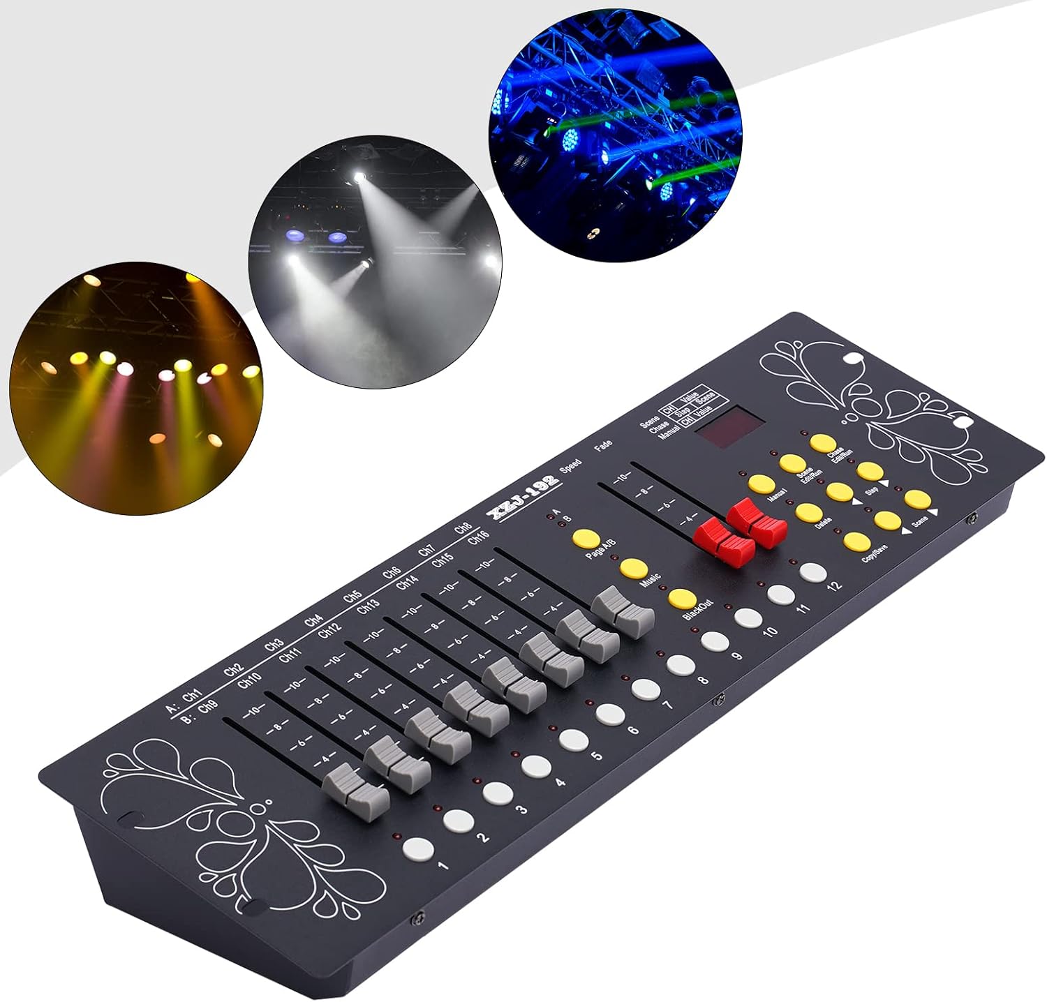 DMX Controller, DMX Console, Premium DMX Stage Lighting Controller Program, Easy Light Console for Stage & DJ Lighting
