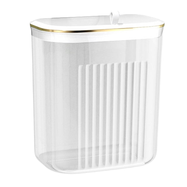 CSChome Panier à Linge Sale Panier à Linge Mural Imperméable Transparent Garde Propre avec Couvercle Rangement pour Linge