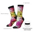 thumbnail image 4 of KLL Colorful Tie Dye Stained Glass 3 Print Cool Socks Men's Women's Crew Socks Funny Crazy Novelty Stockings, 4 of 6
