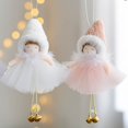 thumbnail image 2 of White Angel Doll Christmas Tree Pendant Christmas Car Ornaments Home Decore XMAS Party Wedding Decorations Kids Gift Navidad, 2 of 5