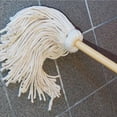 thumbnail image 3 of HURBANE HOME's Premium Cotton Deck Mop - Lacquard Finished Handle, 20 oz, Natural - Pack of 6, 3 of 5