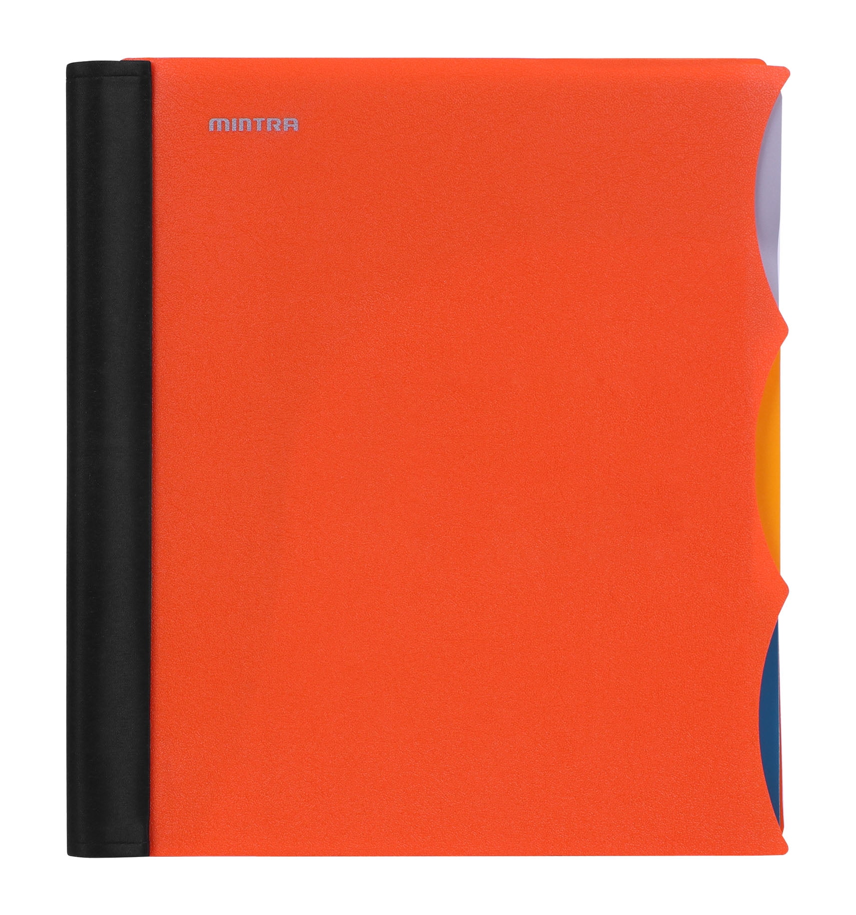 Mintra Office Durable Premium Spiral Notebook ((Orange, 3 Subject, 8