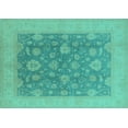 thumbnail image 1 of Ahgly Company Indoor Rectangle Oriental Turquoise Blue Industrial Area Rugs, 8' x 10', 1 of 4