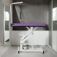 thumbnail image 3 of Pefilos 42" Pet Grooming Table for Dogs Cats, Z-Lift Adjustable Heavy Type Hydraulic Grooming Table, Foldable Dog Grooming Table for Home, Purple, 3 of 12
