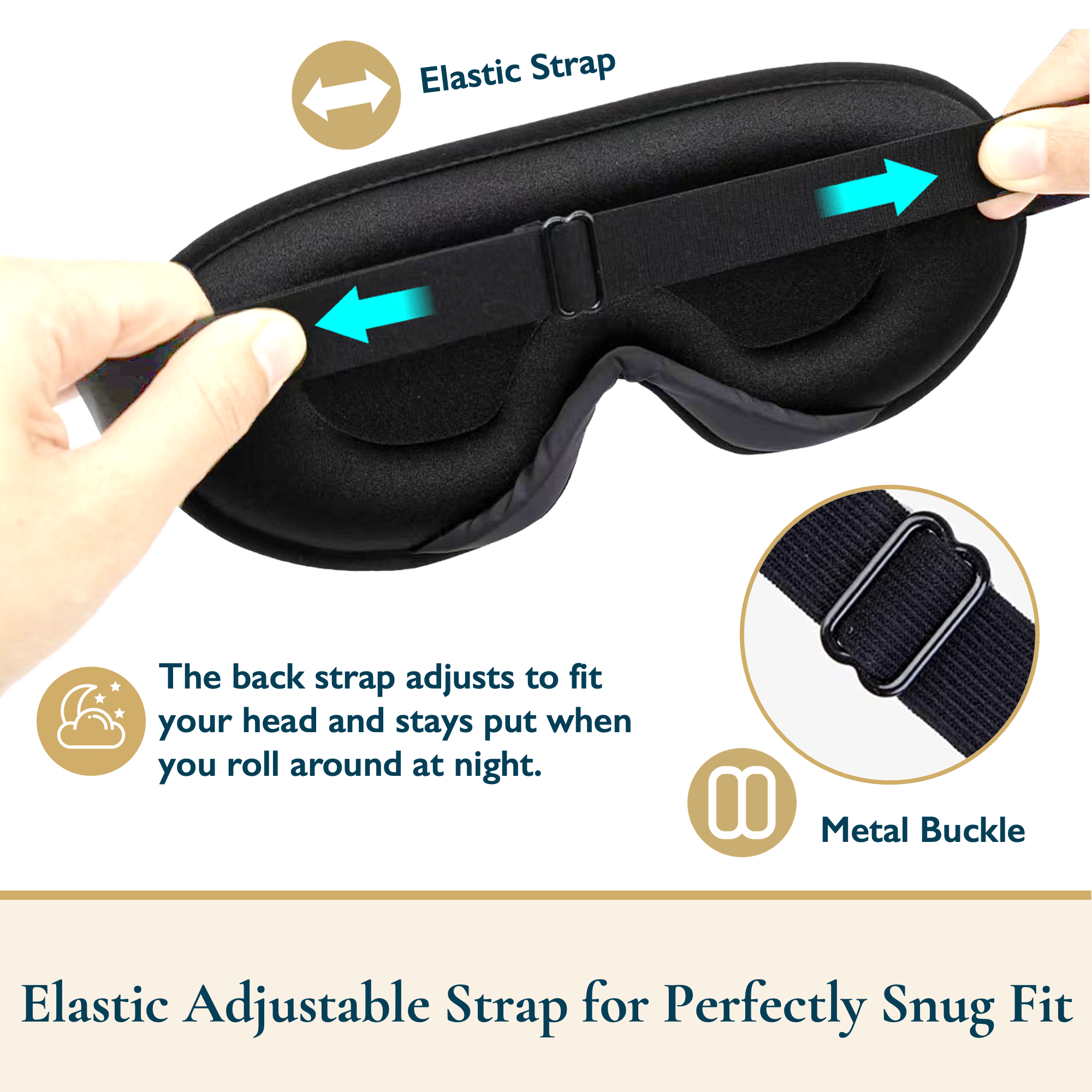 ComfiTime 3D Sleep Mask with Nose Baffle photo 5