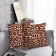 thumbnail image 6 of LALILO Throw Pillow Covers Giraffe Skin Animal Cushion Cover 18" x 18", 2 Pack, 6 of 6