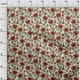 thumbnail image 3 of oneOone Georgette Viscose Red Fabric Floral Fabric For Sewing Printed Craft Fabric By The Yard 42 Inch Wide, 3 of 5