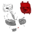 thumbnail image 4 of Rear Right Fog Lamp Cover, Direct Replace Rear Bumper Fog Lamp Shell Red YL00528980  For C5 Aircross 2017 To 2023, 4 of 8
