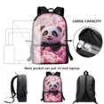 thumbnail image 4 of Yuyamidu Kawaii Panda 4 Piece Backpack Set for Kids with Lunch Bag Pencil Case and Water Bottle Holder School Bag for Elementary Middle School, 4 of 7